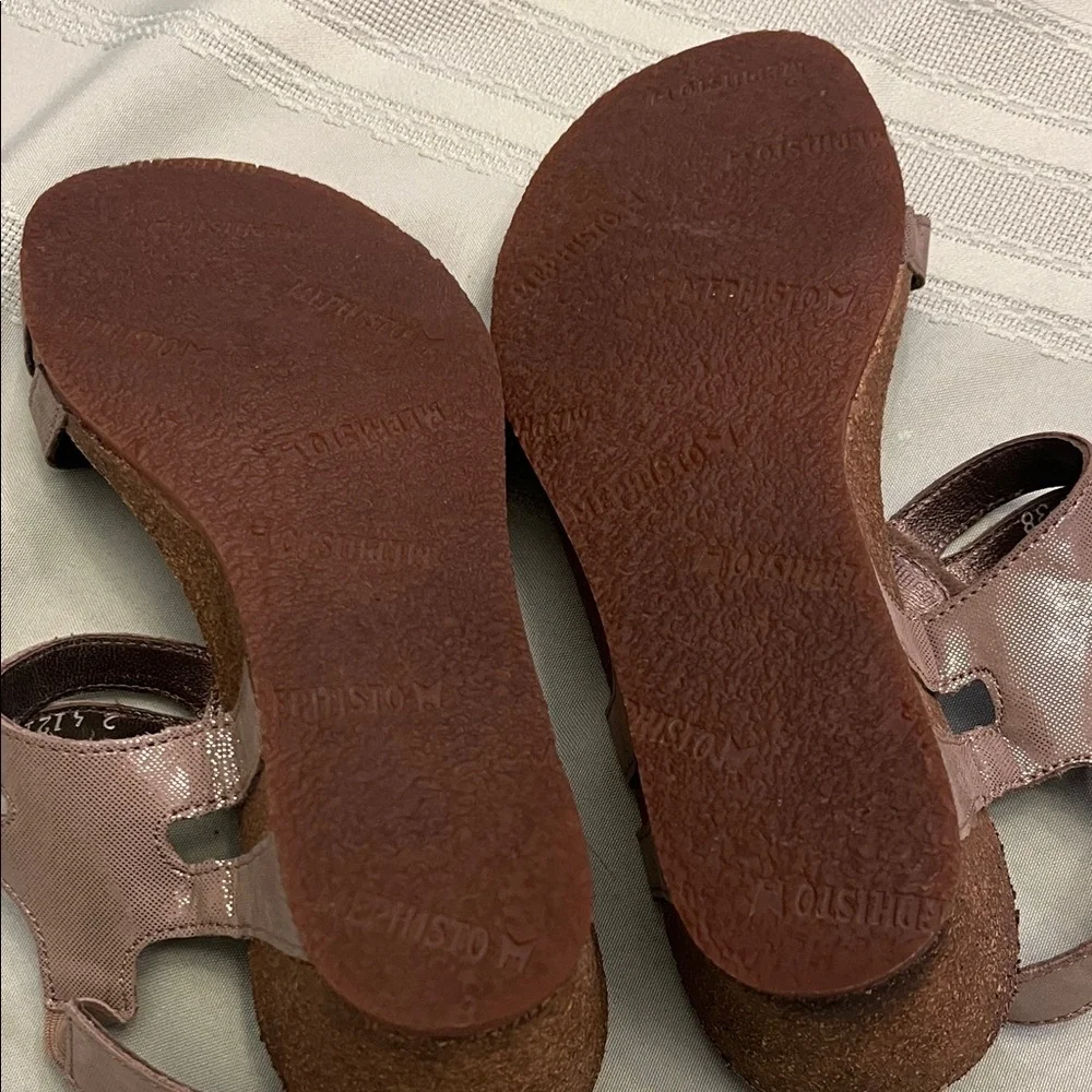 Mephisto Tan Leather Sandals size 38 - Picture 4 of 8